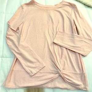 Caslon Pink Top with Knot Detail Size XS